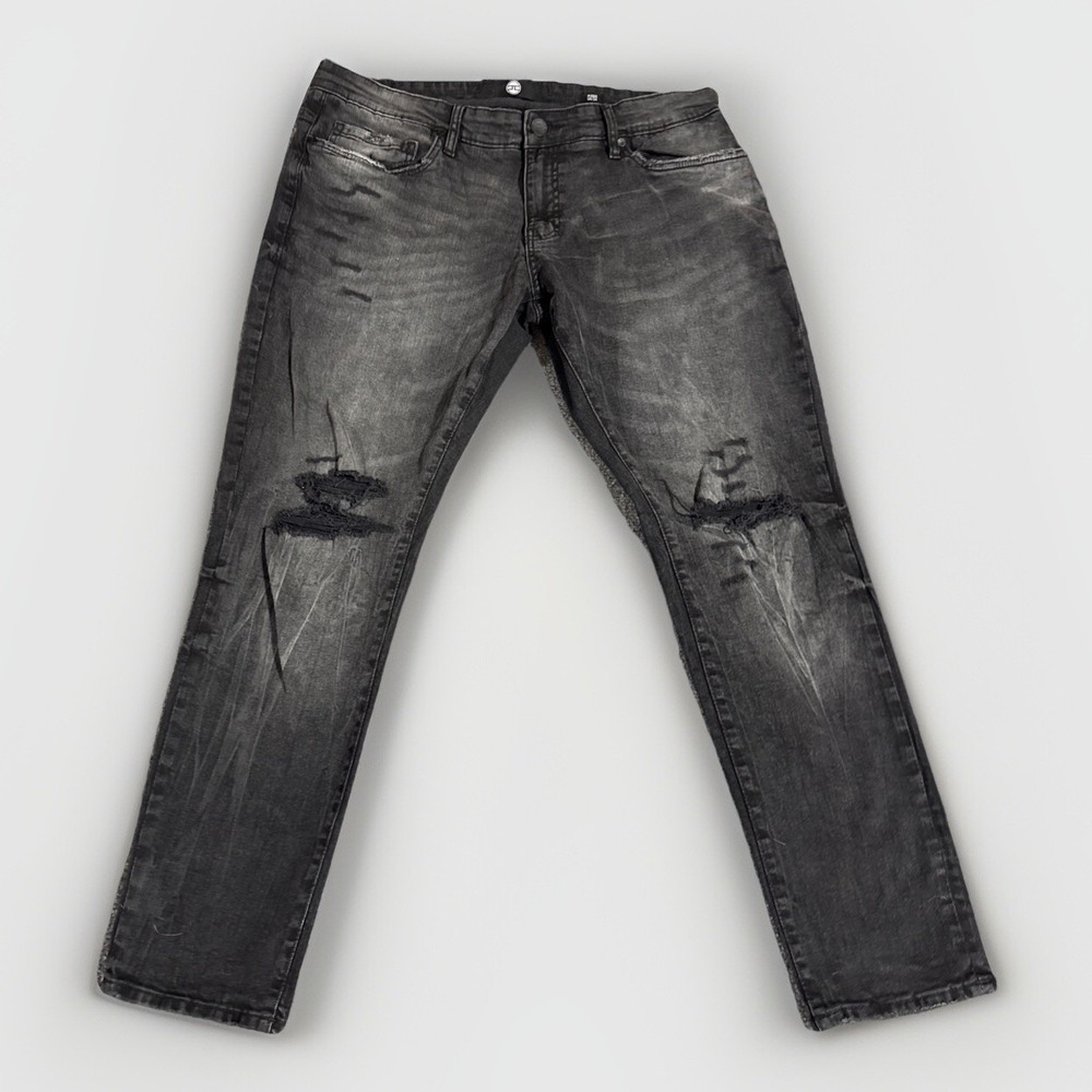 Jordan Craig Men's Size 38/34 Ross Faded Black Denim Jeans